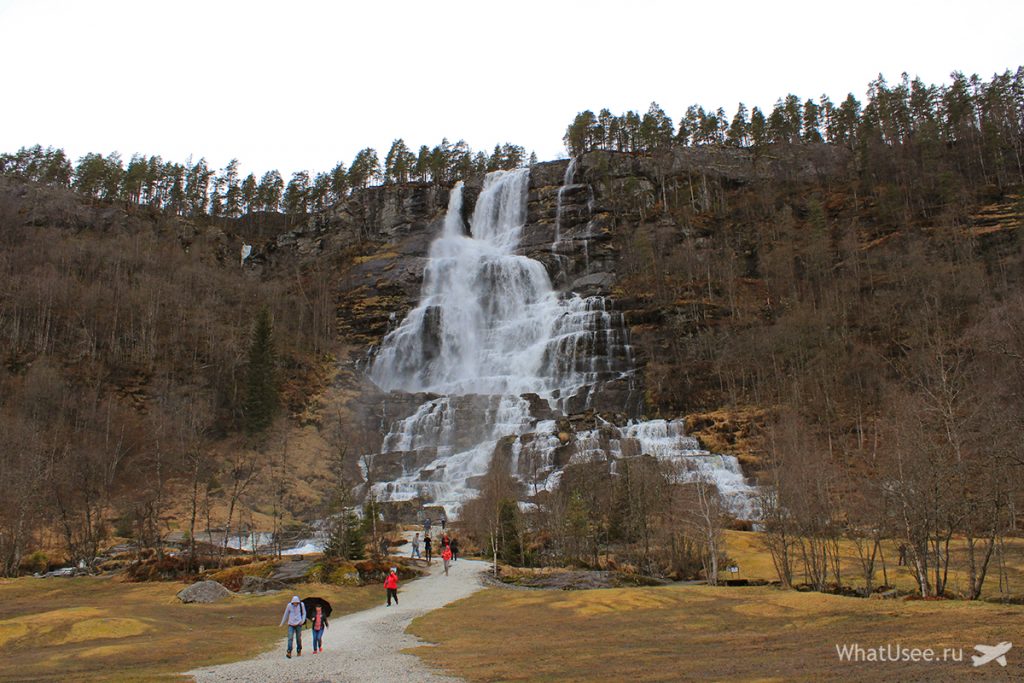 Водопад Твиндефоссен в Норвегии