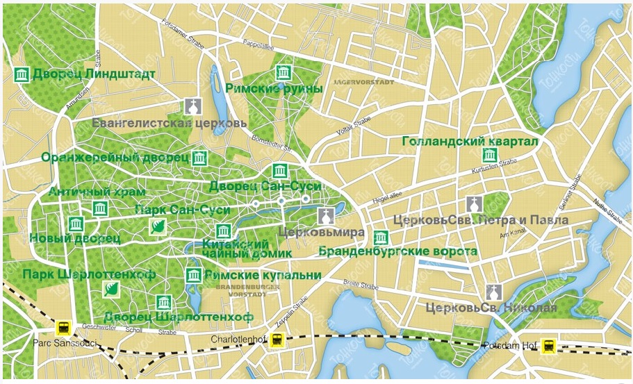 Карта Потсдама