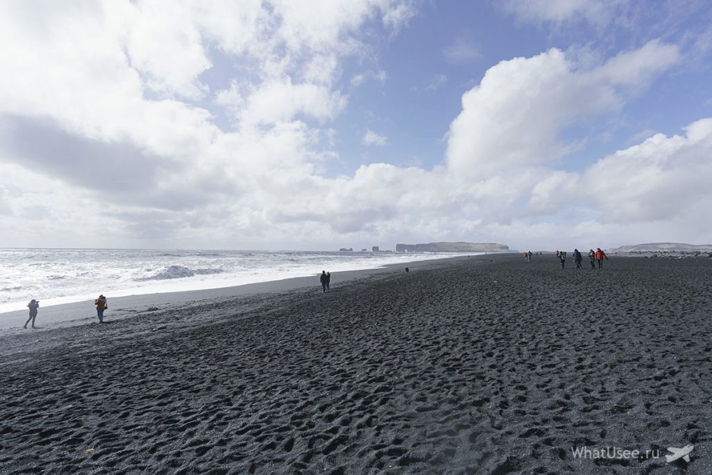 Чёрный пляж Рейнисфьяра в Исландии