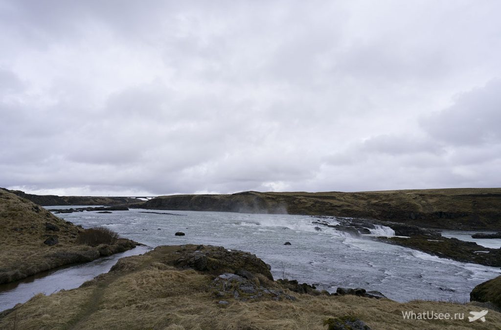 Водопад Urriðafoss в Исландии