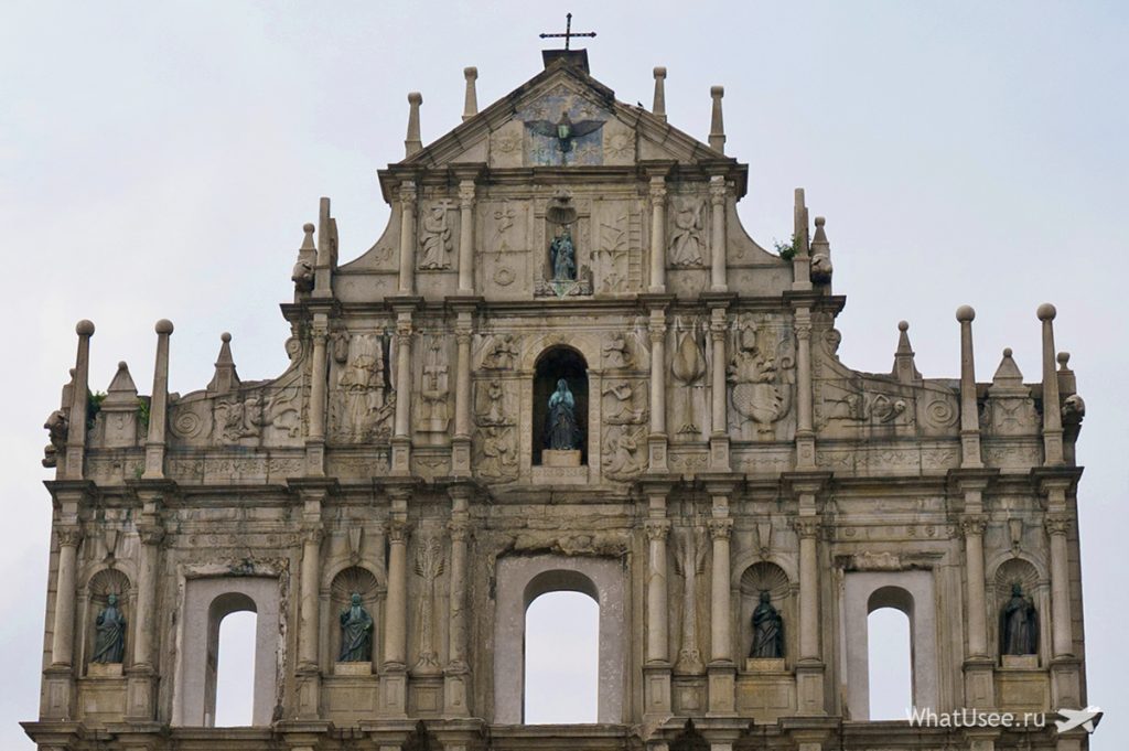 Фасад обора святого Павла в Макао
