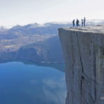 Норвегия скала Прекестулен